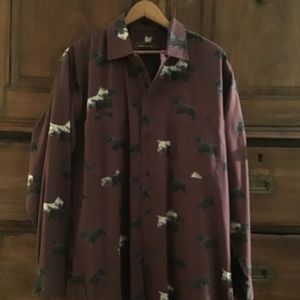 Vintage Novelty Print Flannel Shirt